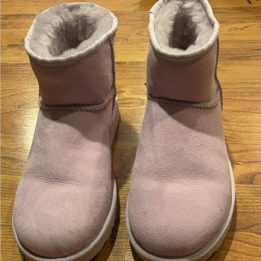 Purple Mini Uggs Size 8